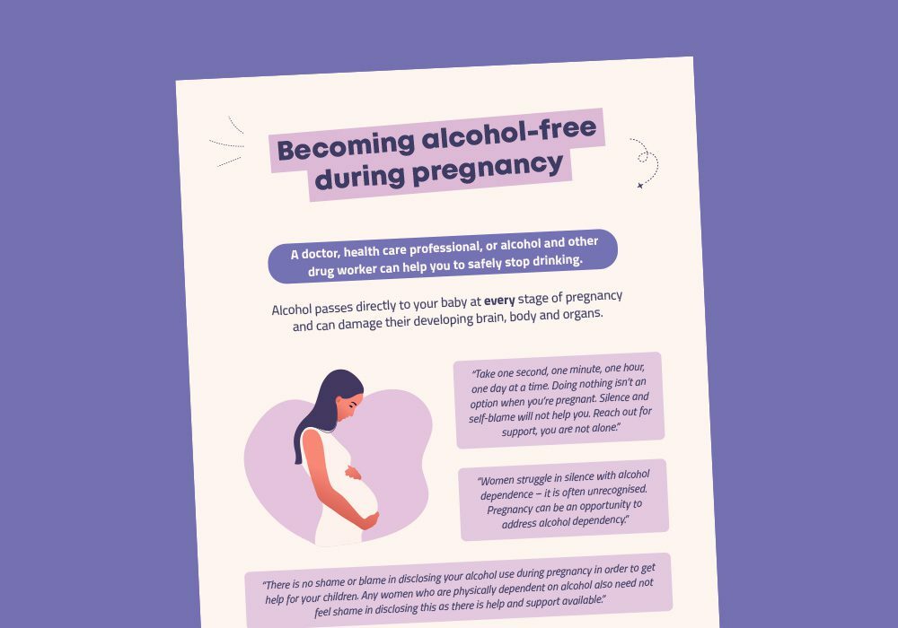 Poster on alcohol-free pregnancy